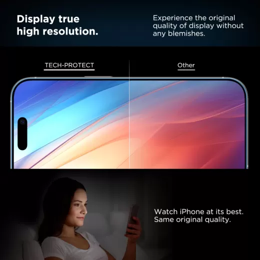 Захисне скло з аплікатором Tech-Protect Quick Set+ 2 шт. Black для iPhone 16 Pro Max