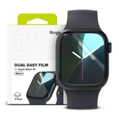 Защитная пленка Ringke Dual Easy Clear 3 шт. для Apple Watch 10 (46мм)