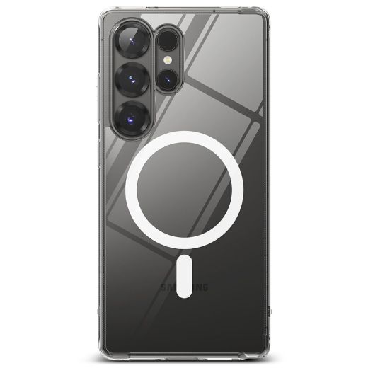 Прозрачный чехол Ringke Fusion Magnetic Magsafe Clear для Samsung S25 Ultra