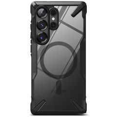 Прозрачный чехол Ringke Fusion X Magnetic Magsafe Black для Samsung S25 Ultra