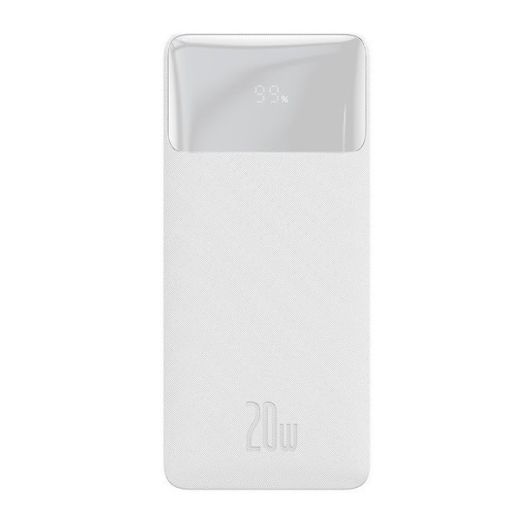 Повербанк (внешний аккумулятор) Powerbank Baseus Bipow 20 Вт 20000 мАч White (PPDML-M02)