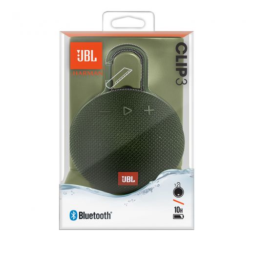 Портативна колонка JBL Clip 3 Forest Green (JBLCLIP3GRN)