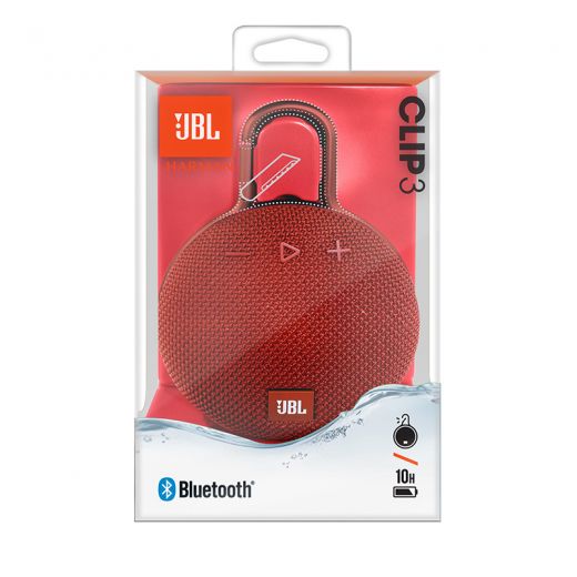 Портативная колонка JBL Clip 3 Fiesta Red (JBLCLIP3RED)