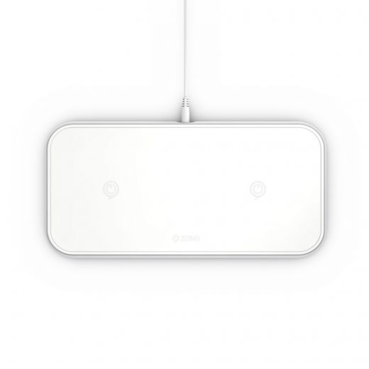 Беспроводная зарядка Zens Dual Aluminium Wireless Charger 10W White (ZEDC04W/00)