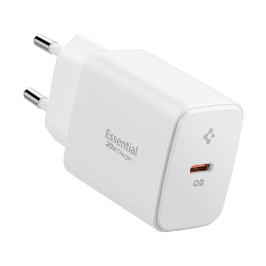 Швидка зарядка Spigen Essential 20W Wall Charger EE201EU White (ACH08701)