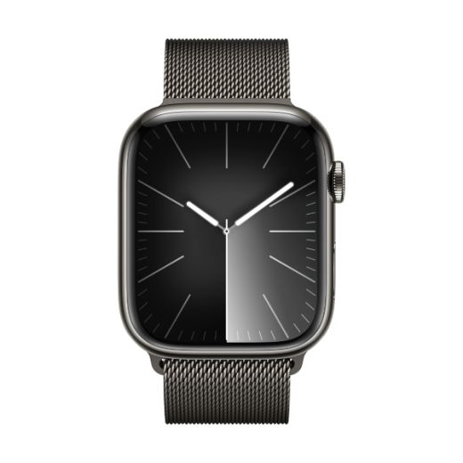 Смарт-часы Apple Watch Series 9 GPS + LTE 45mm Graphite Stainless Steel Case with Graphite Milanese Loop (MRMX3)