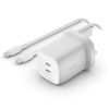 Мережевий зарядний пристрій Belkin Home Charger 65W GAN PD PPS Dual USB-С - USB-С 2m (WCH013VF2MWH-B6)