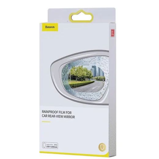 Пленка водоотталкивающая для зеркала Baseus Rainproof Film for Car Rear-View Mirror 150*100мм 2 шт (SGFY-D02)