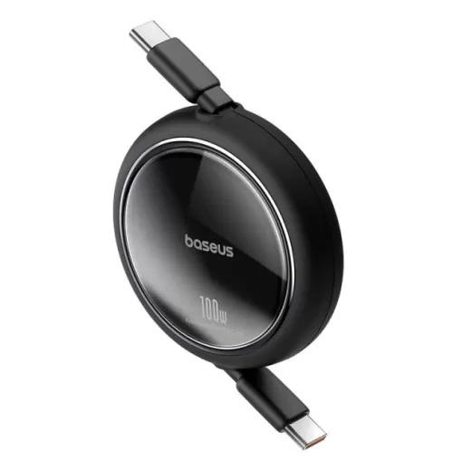 Кабель Baseus Free2Draw Mini Retractable Charging Type-C to Type-C 100W 1m Black (P10364500111-00)