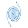 Кабель Baseus Free2Draw Mini Retractable Charging Type-C to Type-C 100W 1м Blue (P10364500311-00)
