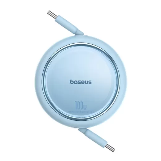 Кабель Baseus Free2Draw Mini Retractable Charging Type-C to Type-C 100W 1м Blue (P10364500311-00)