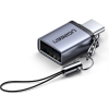 Адаптер з карабіном Ugreen OTG Type-C to USB 3.0 Space Gray (US270)