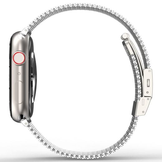 Ремінець AMAZINGthing Titan Metal Silver для Apple Watch 45mm | 44mm | 42mm (ATS7TM45SV)