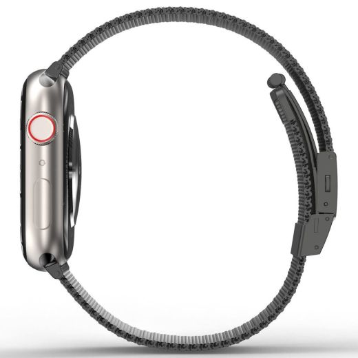 Ремінець AMAZINGthing Titan Metal Black для Apple Watch 42mm | 41mm | 40mm | 38mm (ATS7TM41GB)