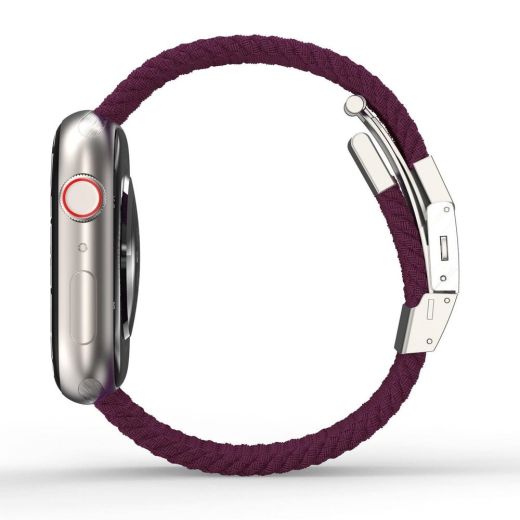 Ремешок AMAZINGthing Titan Weave Cherry для Apple Watch 45mm | 44mm | 42mm  (ATS7TW45DC)