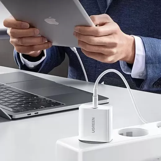 Зарядка Ugreen CD127 USB Type-C PD 30W White
