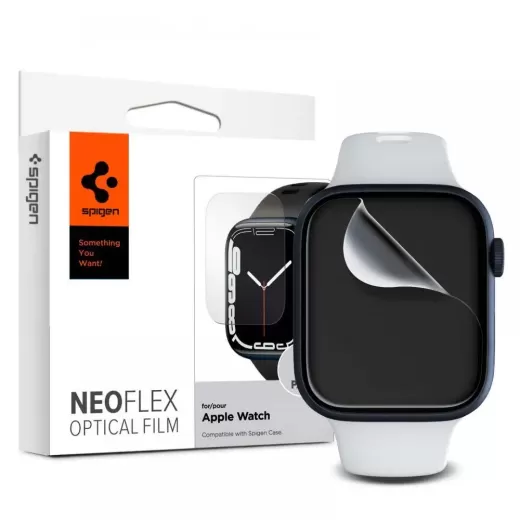 Защитная пленка Spigen NeoFlex (3 pack) для Apple Watch 45мм (AFL04049)