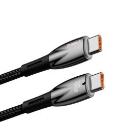 Кабель Baseus Glimmer Series Fast Charging Data Cable Type-C to Type-C 100W 2м Black (CADH000801)												