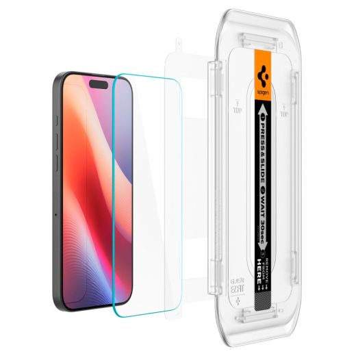 Защитное стекло Spigen Glas.tR EZ Fit HD Transparency для iPhone 16 Pro Max (AGL07914)