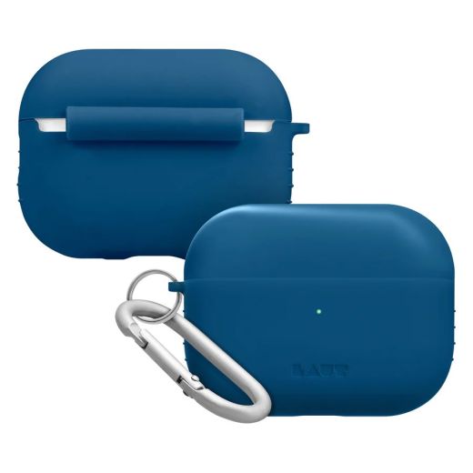 Чехол с карабином Laut POD Ocean Blue для AirPods Pro 2nd Gen (L_APP2_POD_BL)