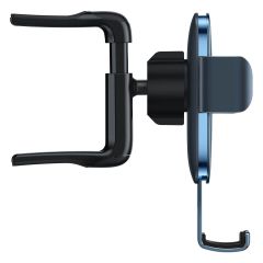 Тримач для телефону в машину Baseus Metal AgeⅡ Gravity Car Mount (Round Air Vent Version) Dark grey (SUJS030013)
