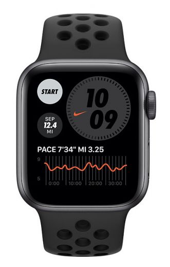 Apple Watch Nike SE GPS 40mm Space Gray Aluminum Case w. Anthracite/Black Nike Sport B. (MYYF2)