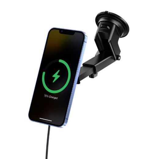 Тримач для телефонів в машину AMAZINGthing Speed Max Car Charger Windshield (SPRO15WGBK)