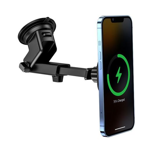 Тримач для телефонів в машину AMAZINGthing Speed Max Car Charger Windshield (SPRO15WGBK)