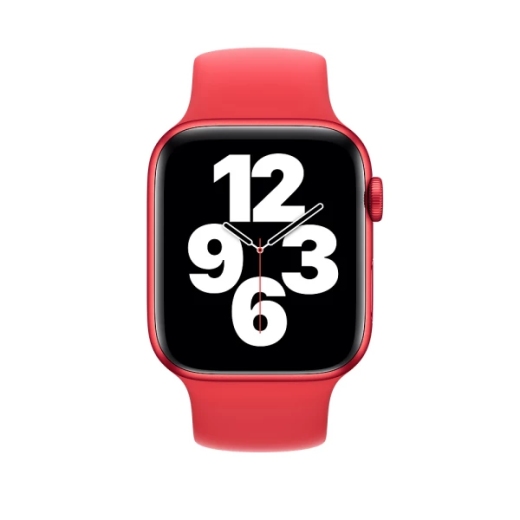 Силиконовый ремешок CasePro Solo Loop Red Size М для Apple Watch 42mm | 41mm | 40mm | 38mm
