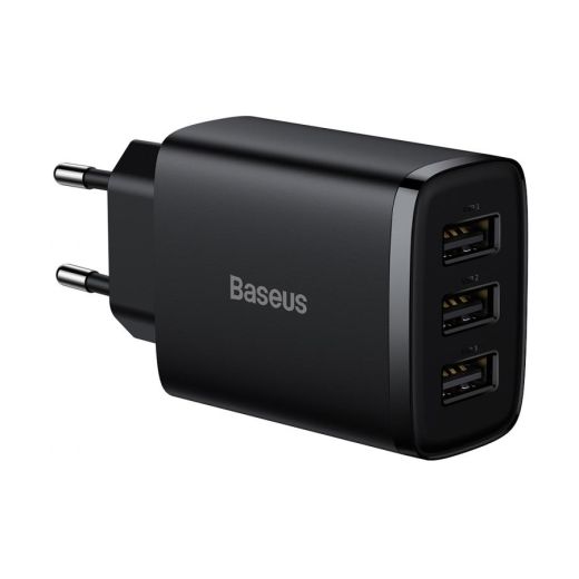 Зарядний пристрій Baseus Compact Charger 17W Black (CCXJ020101)