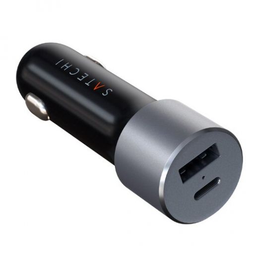 Автомобильное зарядное устройство Satechi 72W Type-C PD Car Charger Space Grey (ST-TCPDCCM)