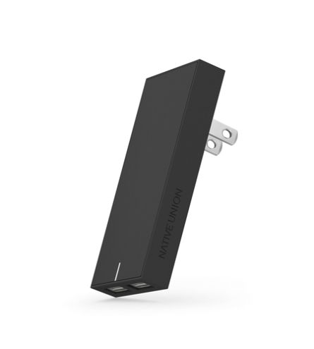 Зарядное устройство Native Union Smart Charger 2-Port USB Fabric Slate (SMART-2-GRY-FB-INT)