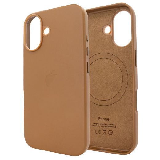 Кожаный чехол CasePro Leather Case with MagSafe Umber для iPhone 16