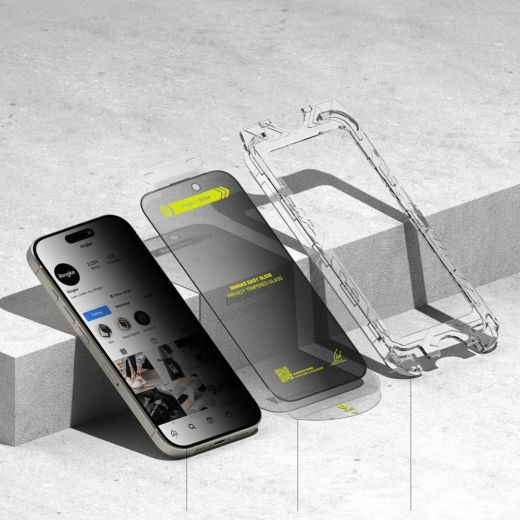 Захисне скло антишпигун Ringke Easy Slide Privacy 2 шт. для iPhone 16 Pro Max