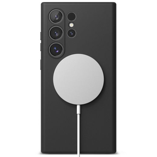 Силіконовий чохол Ringke Silicone Magnetic Magsafe Black для Samsung S24 Ultra