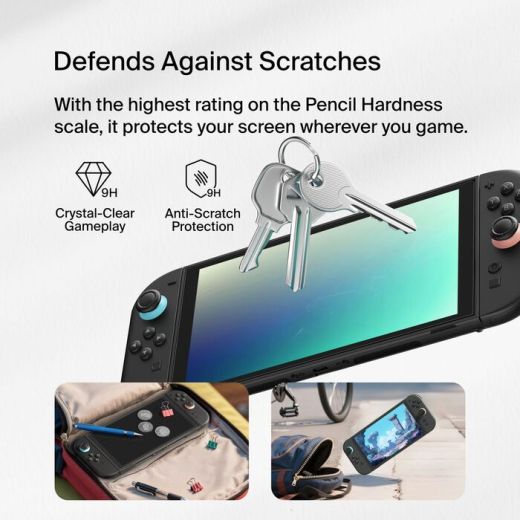 Захисне скло Belkin TemperedGlass Anti-Reflective Screen Protector для Nintendo Switch 2 (ENA004fq)