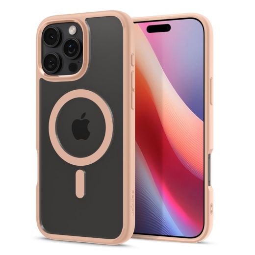 Прозрачный чехол Spigen Ultra Hybrid MagSafe Rose Titanium для iPhone 16 Pro Max (ACS08690)