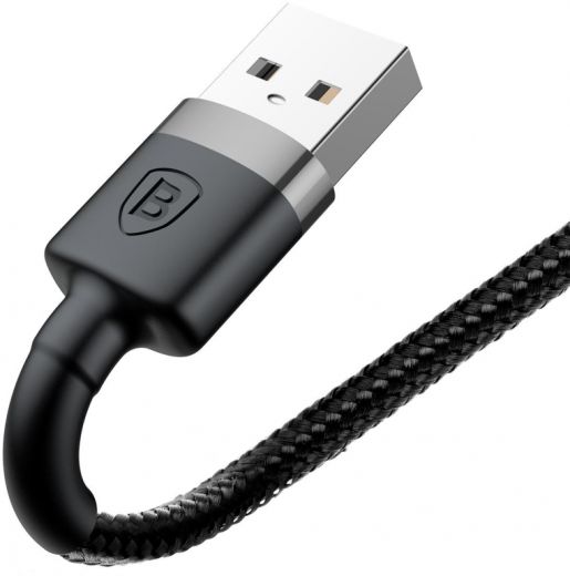 Кабель Baseus Cafule USB 2.0 to Lightning 1.5A 2m Black/Grey (CALKLF-CG1)