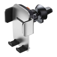 Держатель для телефона в машину Baseus Easy Control Pro Clamp Car Mount Holder (Air Outlet Version) Silver (SUYK010112)