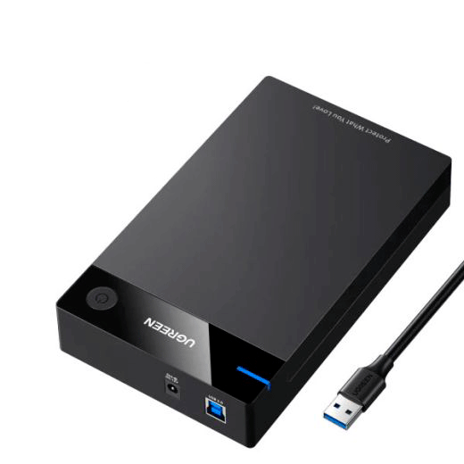 Корпус для жесткого диска Ugreen 3.5' USB 3.0 Black (50423)