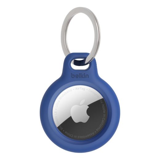 Чехол с кольцом Belkin Secure Holder with Key Ring Blue 2-Pack для AirTag (MSC002btBL)