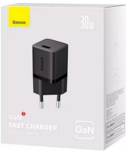 Швидка зарядка Baseus GaN5 Fast Charger mini 1C 30W Black (CCGN070401)