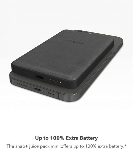 Повербанк з бездротовою зарядкою Mophie Snap + Juice Pack Mini 5000mAh Black