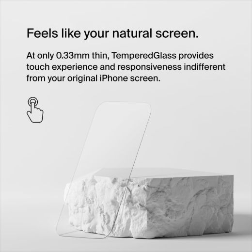 Защитное стекло Belkin TemperedGlass Treated Screen Protector для iPhone 15 Plus (OVA136zz)