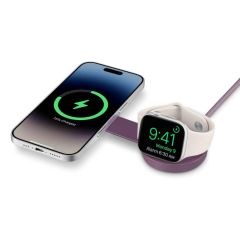 Бездротова зарядка Twelve South ButterFly SE 2 в 1 Qi2 Charger Midnight Plum