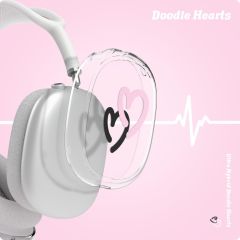 Чохол Spigen Ultra Hybrid Pro z_Doodle Hearts Black Pink для Apple AirPods Max (ACS07570)