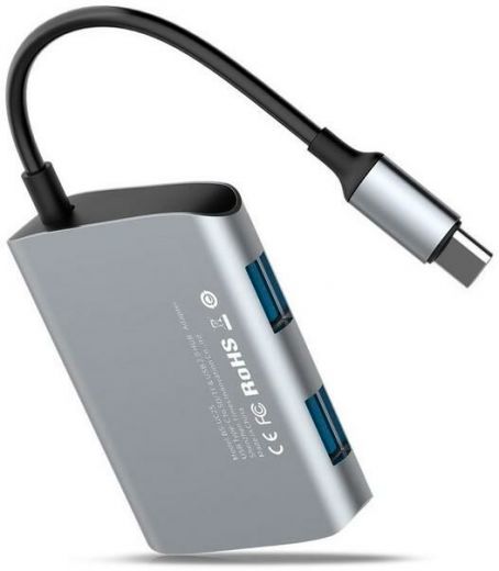 USB-хаб Baseus Enjoyment series Type-C to 2 x USB 2.0+USB 3.0 HUB Adapter Space Gray (CATSX-A0G)