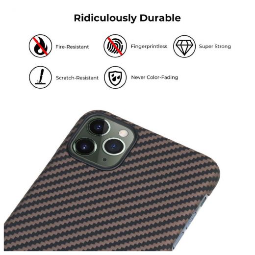 Чехол Pitaka MagEZ Black/Gold (KI1106M) для iPhone 11 Pro Max