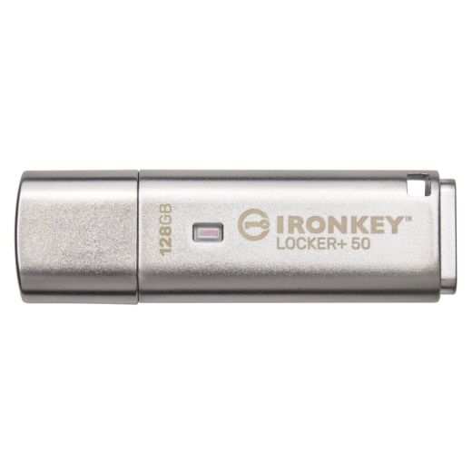 Флешка з паролем Kingston IronKey Locker Plus 50 128GB (IKLP50/128GB)