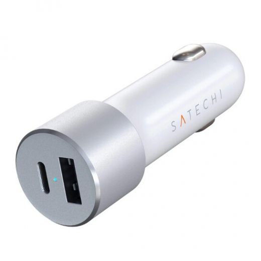 Автомобільний зарядний пристрій Satechi 72W Type-C PD Car Charger Silver (ST-TCPDCCS)